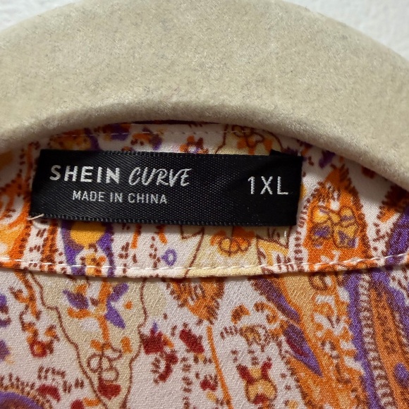 SHEIN Boho Paisley Babydoll Tiered Dress - Picture 6 of 7